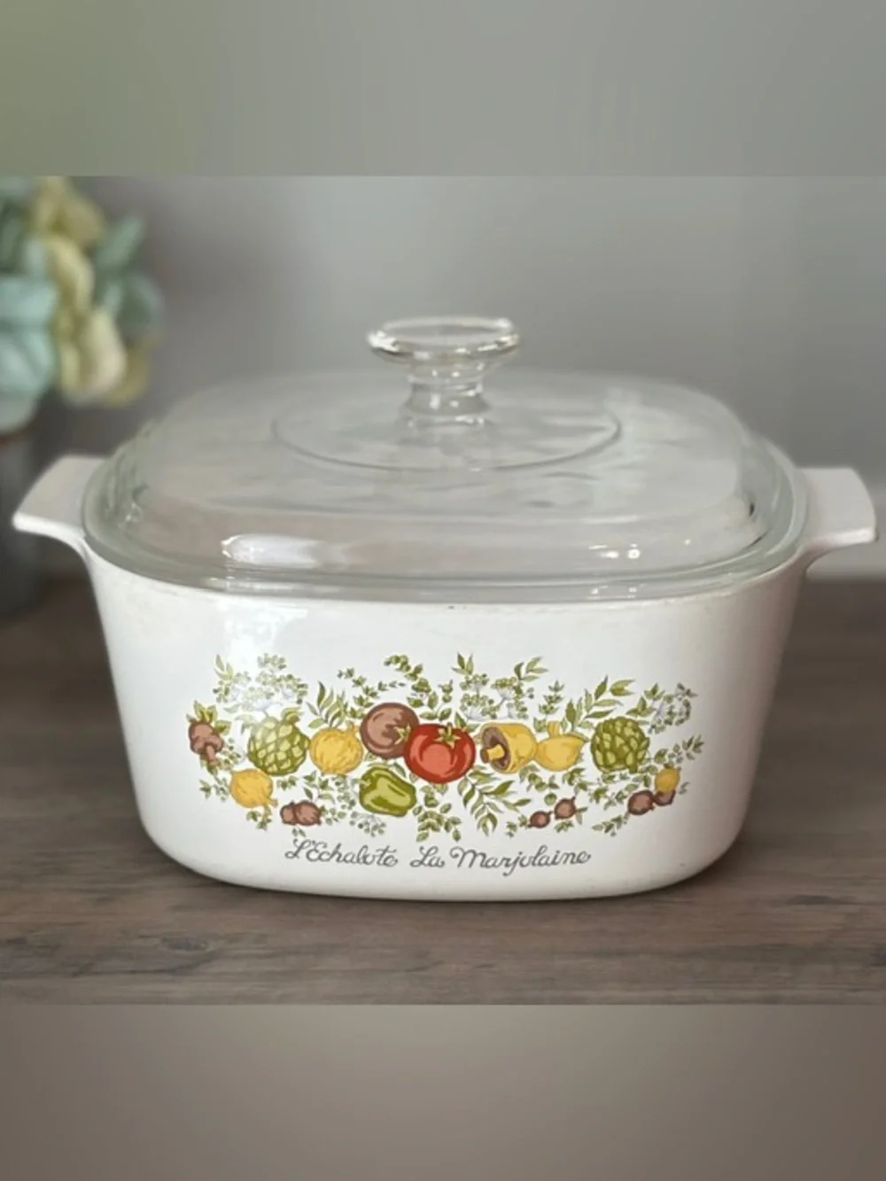 3-Qt. Rare Vintage Corning Ware L’ Echalote La Marjolaine Spice of Life A-3-B-3